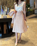 Dorian Satin Sleeveless Blouse