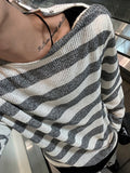 Rivet Stripe Knit Tee