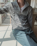 Novent Napoleon Muscle Fit Knit Zip-up