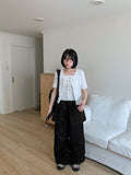 Natsume Embossed Flower Sleeveless Short Sleeve Cardigan Set
