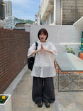 [unisex] Melter Summer Nylon Hood Short Sleeve Shirt