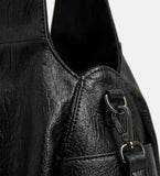 Soft leather over fit shoulder bag