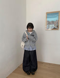 [unisex] Heim Nonfade Denim Wide Pants