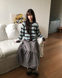 Buren Bocashi Long Flare Skirt