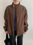 Yusaki Harringtton Button Blouson Jacket