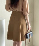 Julia Tweed Pearl Flare Mini Skirt
