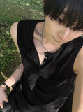 Urban henley neck sleeveless