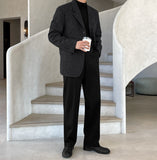 Herring Wool Three-Button Jacket