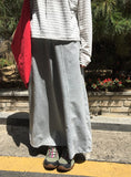 Verdin Cutout Banding Long Skirt