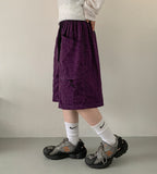 Mimyu check banding nylon Bermuda pants