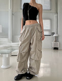 Lorna Pigment Nylon Double Cargo Pants
