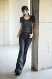Pinstripe Bootcut Pants