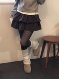 Romel Tiered Frill Belt Mini Skirt Set