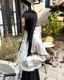 [Quilted Lining] Lumin Duffle Hood Short Coat