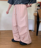 Ruheu Banding Nylon String Parachute Pants