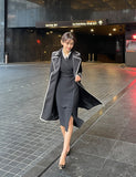 Edenic Color Matching Trench Coat