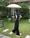 Tanen Parachute Layered Wrap Skirt Two-Way Cargo Banding Pants