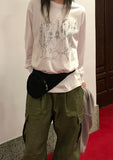 FLOWER PATTERN HIP SACK