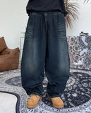 Deon Balloon Banding Denim Pants