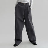 Tunt Pintuck Unbalance Wrap Pants