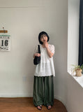 Yunoi Punching Ribbon Layered One Piece