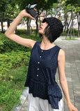 [BAG SET] DOT FRILL SLEEVELESS
