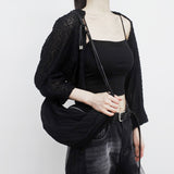 Temmy Pleats Half Moon Bag