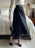 Leburne Punching Lace Banding Skirt