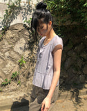 Meili Frill Short Sleeve Blouse