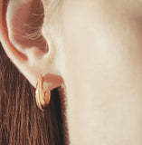 Champagne Moon 14K Goutte Oval Earrings S