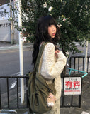Spin Mongle Loose Fit Boucle Knit