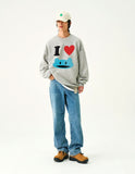 [UNISEX]I LOVE OF Sweatshirt