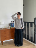 Renter Belt Denim Wide Pants