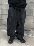 Wrinkle Washing Dark Balloon Denim PT