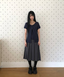 Nuen Pleated Midi Skirt