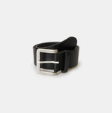 Big square buckel leather belt
