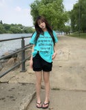 Souffle Dot Lettering Short Sleeve