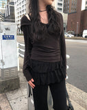 Modu Frill Layered Wrap Skirt