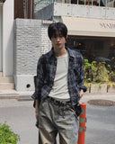 Cony Linen Crop Check Shirt