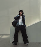 Dirty spray shine warmer hooded zip-up
