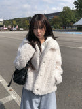 Juri Wool Collar Fur Jacket