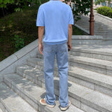 From Straight Denim Pants