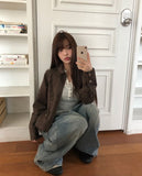 [MADE] Bader Eyelet Cut Collar Washed Cotton Jacket