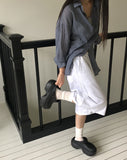 Tiken Stars and Stripes Print Banding Bermuda Pants