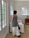 Delet Frill Knit Sleeveless One Piece