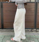 Linen Banding Wide Pants
