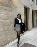 Sherry hound check mini skirt