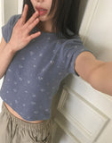 Viewrep Flower Crop Short Sleeve T-Shirt