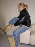 SIDE ZIPPER DEMIM