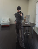 Cardis Laser Flare Denim Pants